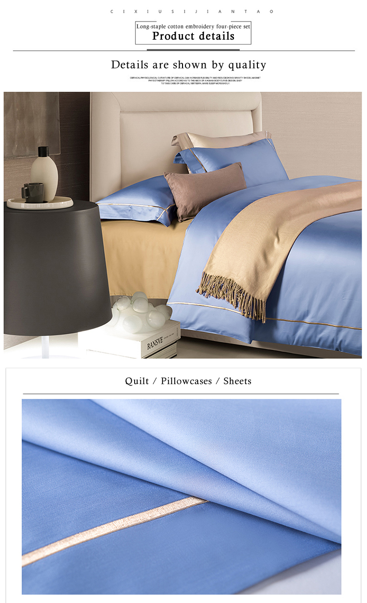 White Apartment Navy Blue Sheets