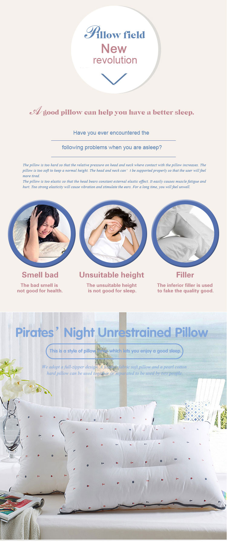 Professional Luxurious Soft Bed Pillows