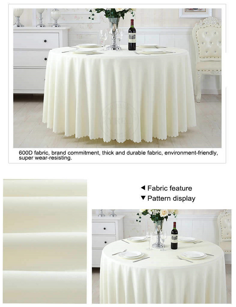 Fabric Trestle Round Table Cloth