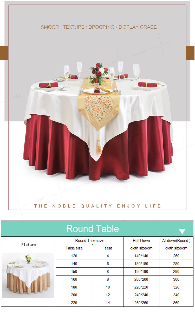 132 Inch Round Table Linen