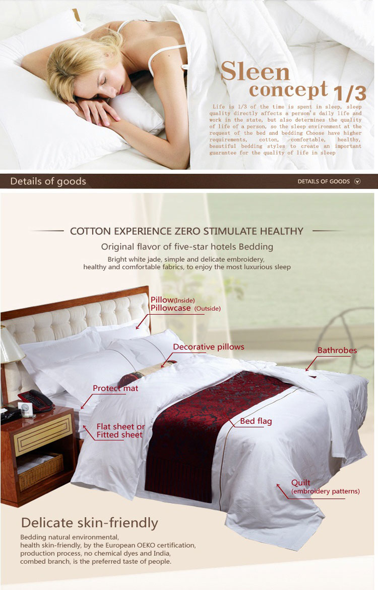 Jacquard Professional White Double Bed Sheet