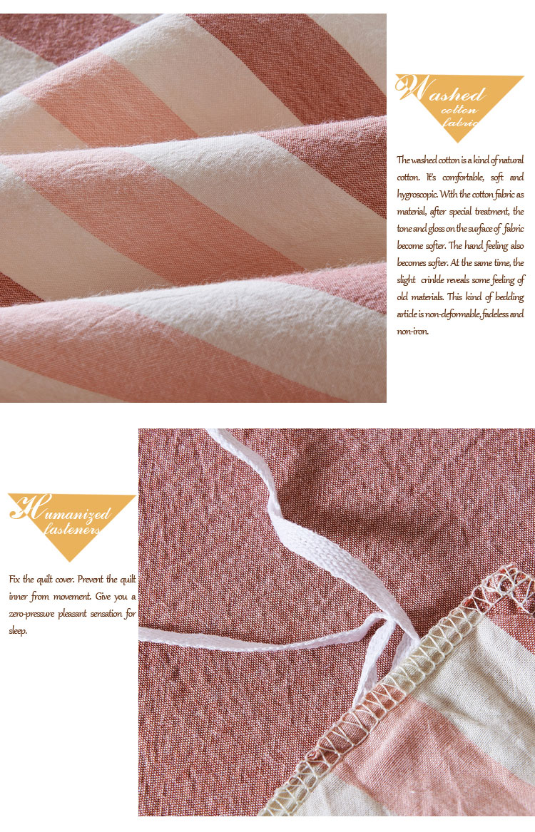 Customized 100% Cotton Pink Linen Sheets