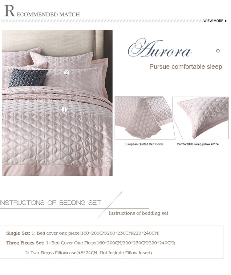 100% Cotton Matelassé Solid Bed Cover 