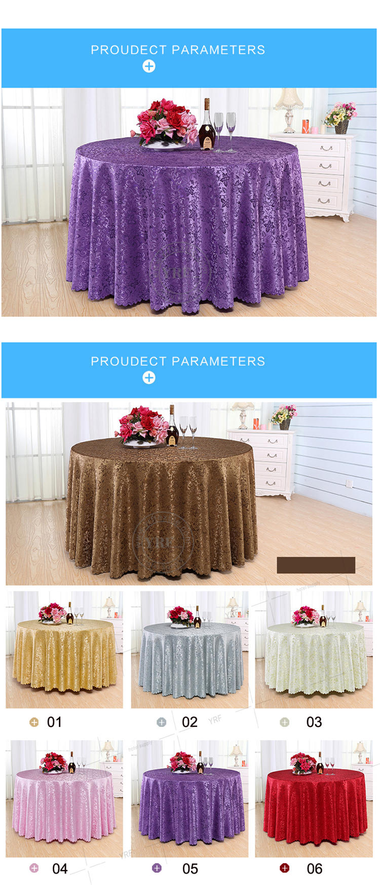 Pink Fabric Tablecloth