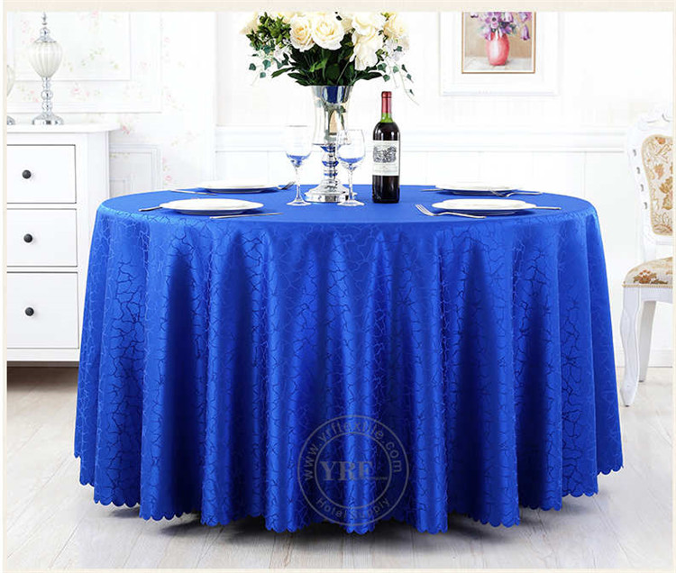 Blue Round Table Cloth For Wedding