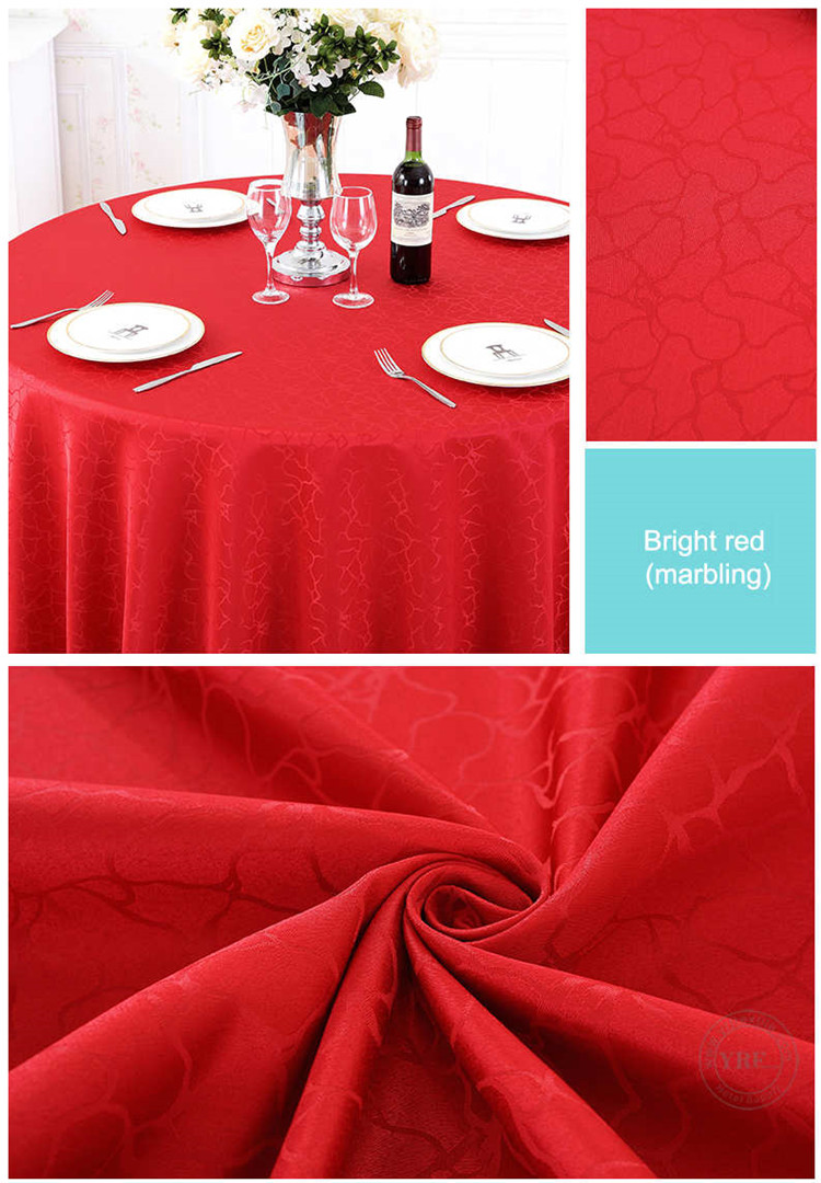 Blue Tablecloth Round Wedding