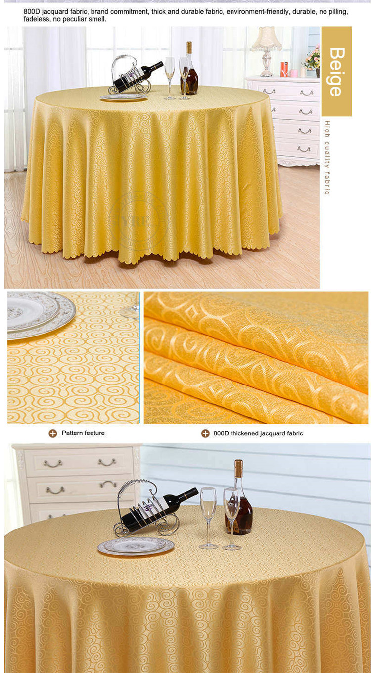 Round Table Cloth Gold