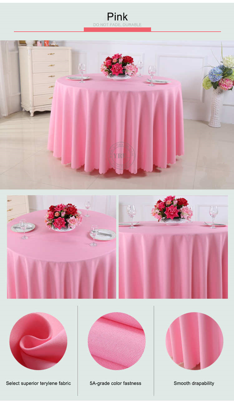 Color Table Cloth Wedding Round