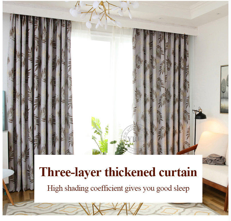 grey patterned blackout curtains