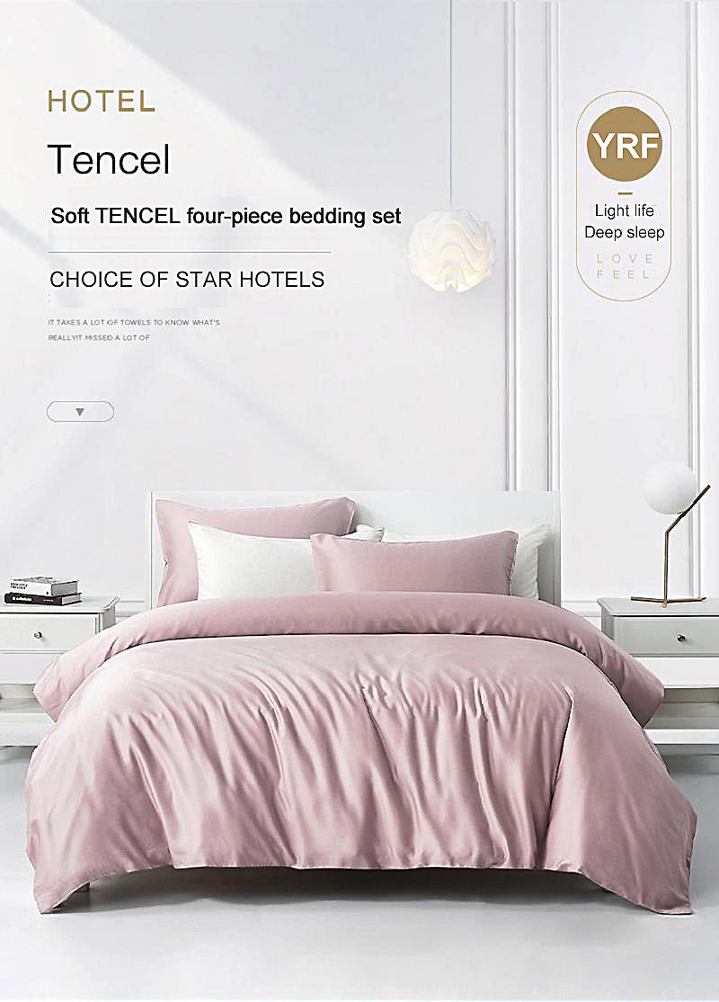 Softest Queen Size Pink Hotel Bedding