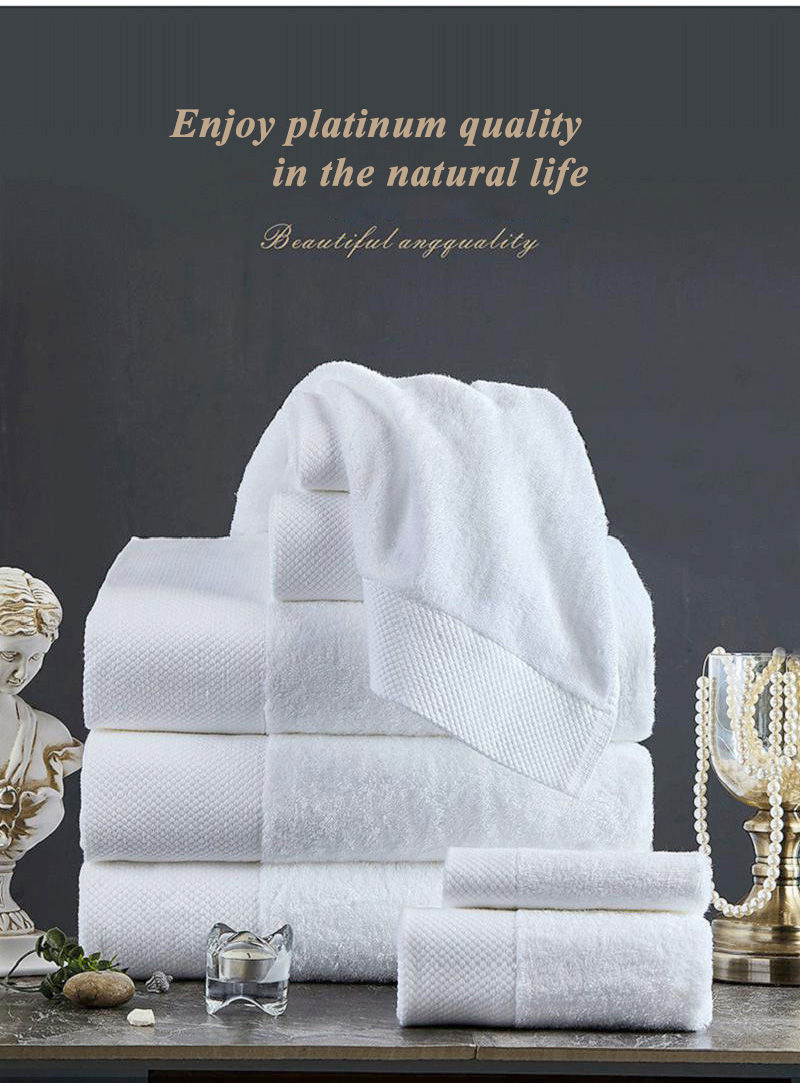High Quality White Hotel Towels Luxury