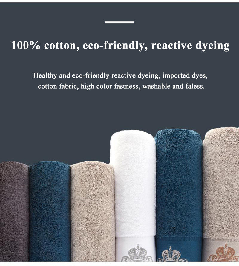 With LOGO Hotel Hand Towels Set 100% Cotton