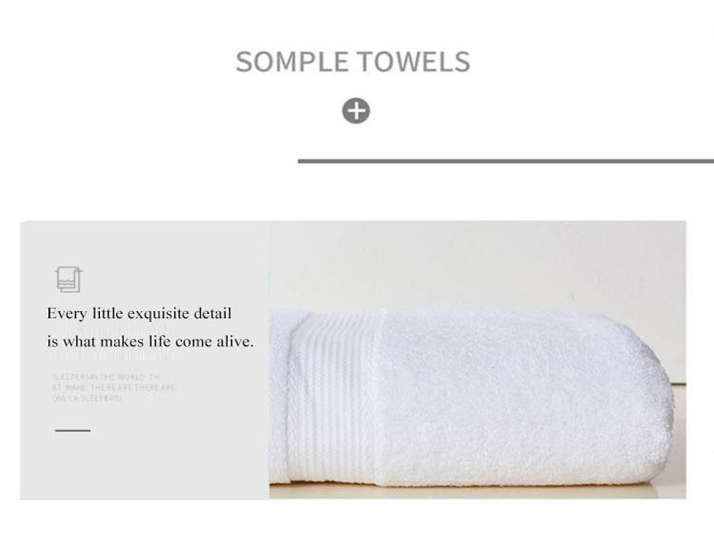 China Supply White Hotel Towel Set