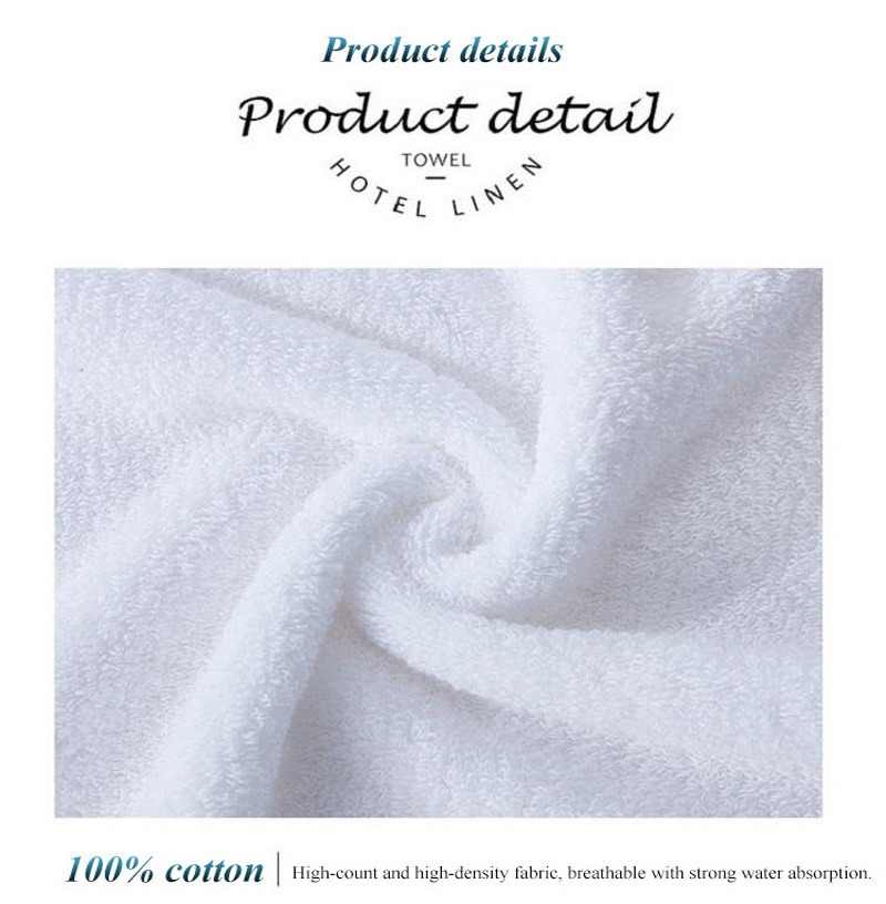 Hotel Towel Set White 100% Cotton