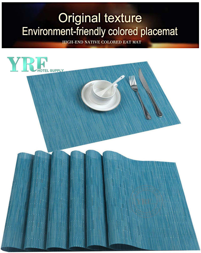 Non-stain Blue Beaded Placemats Non-fading