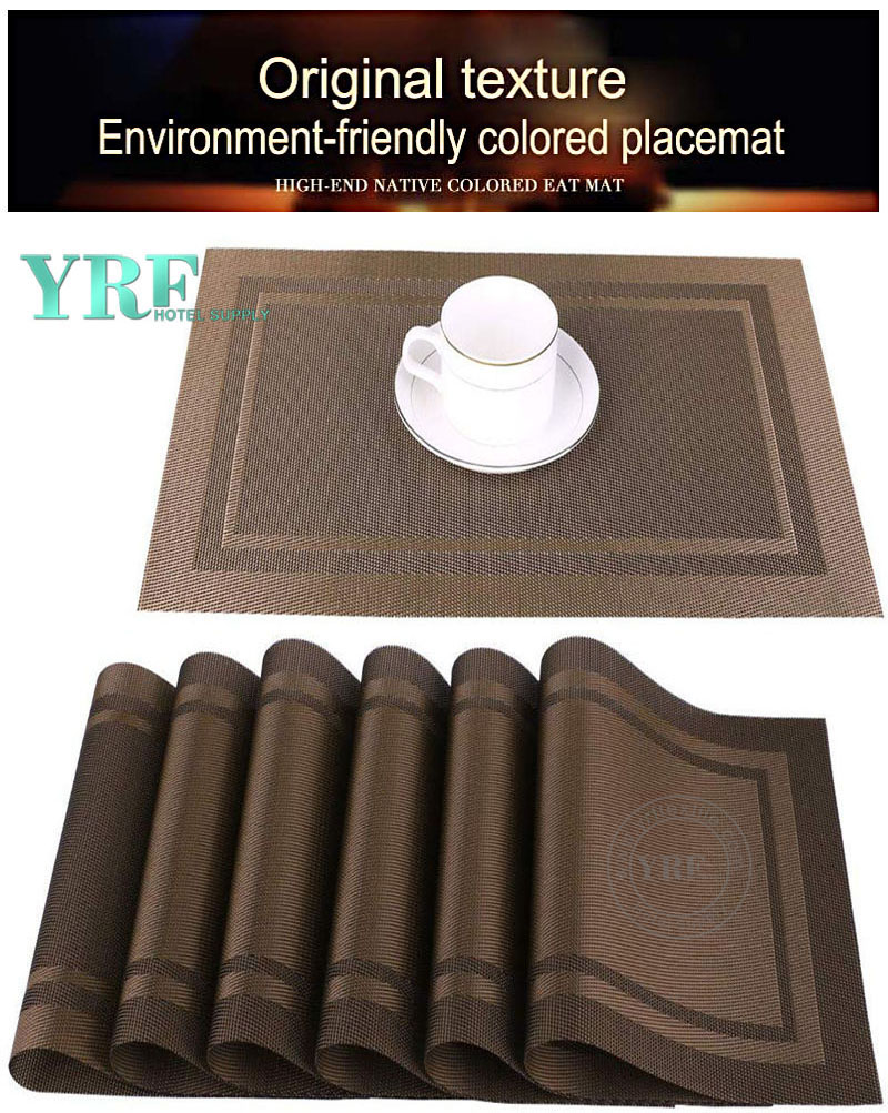 Non-stain Brown Placemats Stain Resistant