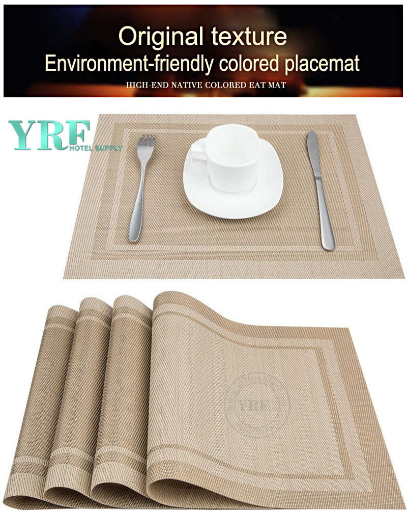 Non-stain Beige Table Mats Resistant Anti-Skid