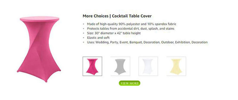 Wedding Universal Cocktail Round Tablecloth