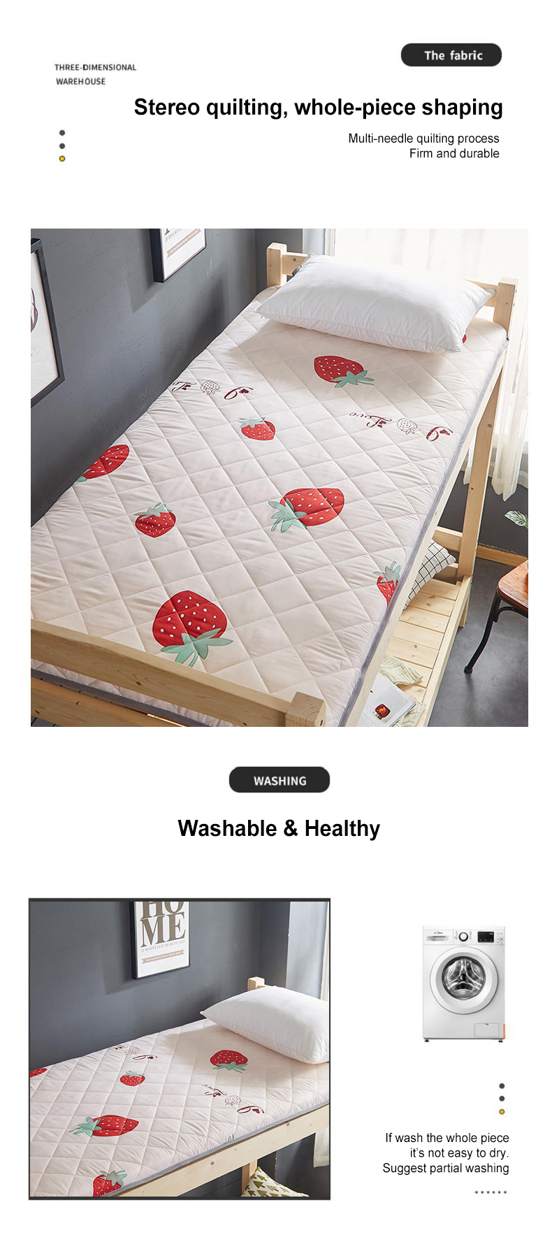 Easy to Carry Bunk bed Mattress Full