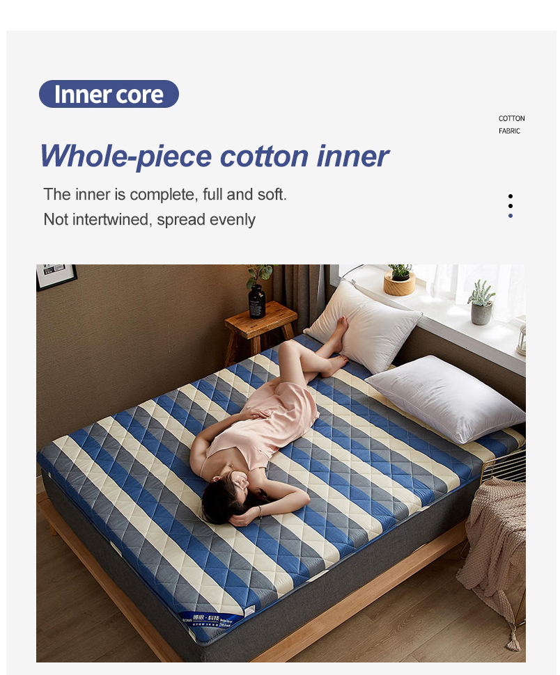 Cotton Stripe Sleeping Mat Home