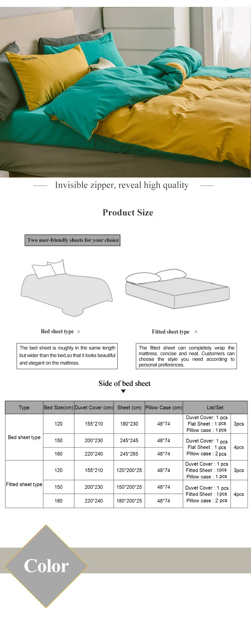 Bedding Set For Home Textile 3 PCS