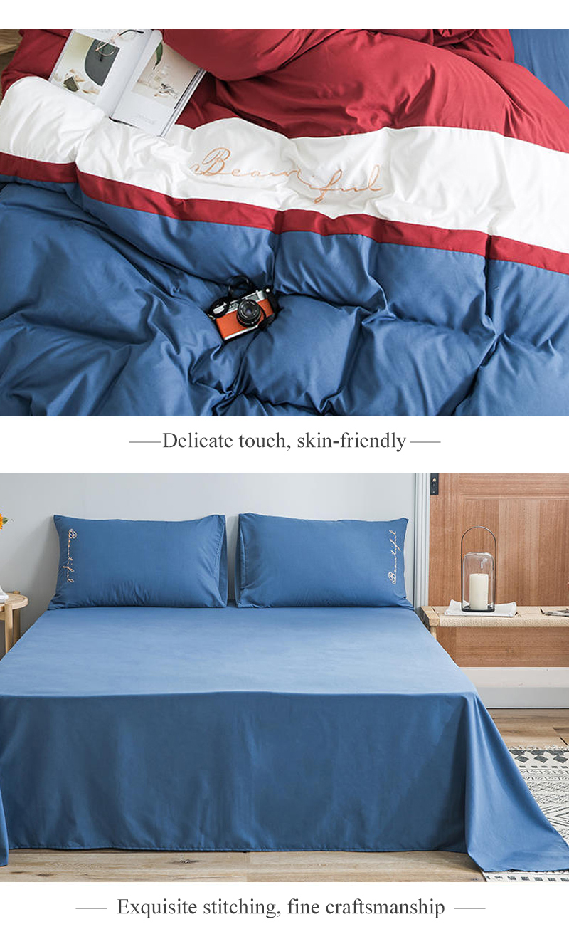 Bed Sheets Polyester Fabric 1800 Series