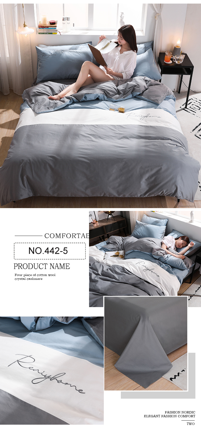 Modern Design Bed Sheet Single Bed