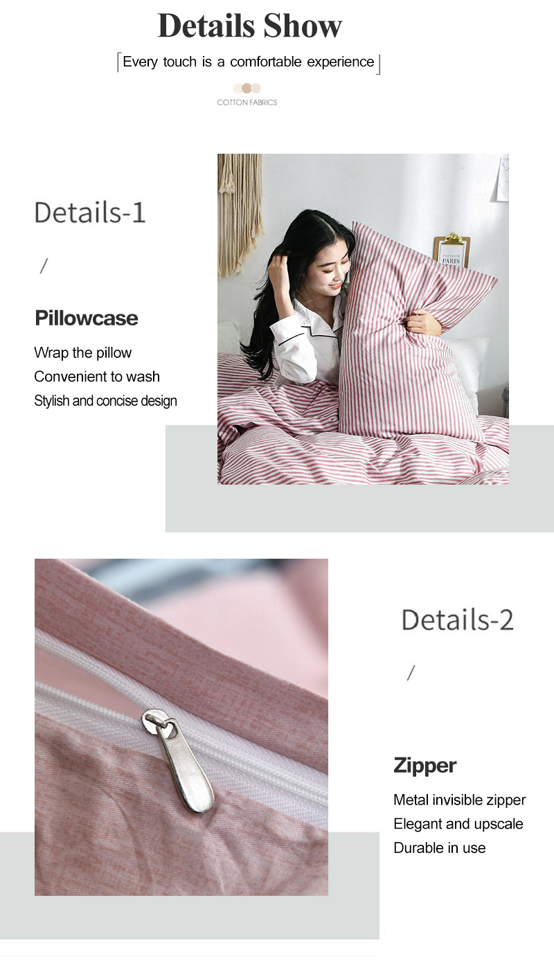 Bed Sheet 4 PCS Soft Cotton