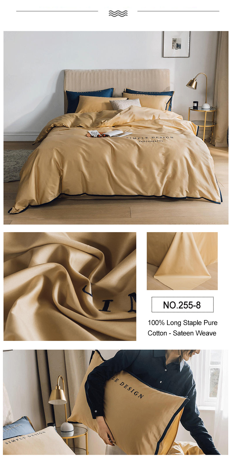 Bedding Set Modern Design Softness