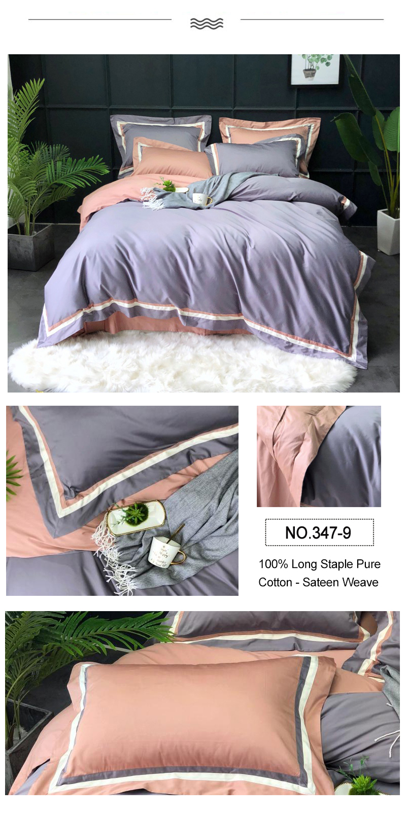 100% Long Staple Cotton Bedsheet Fashion Style