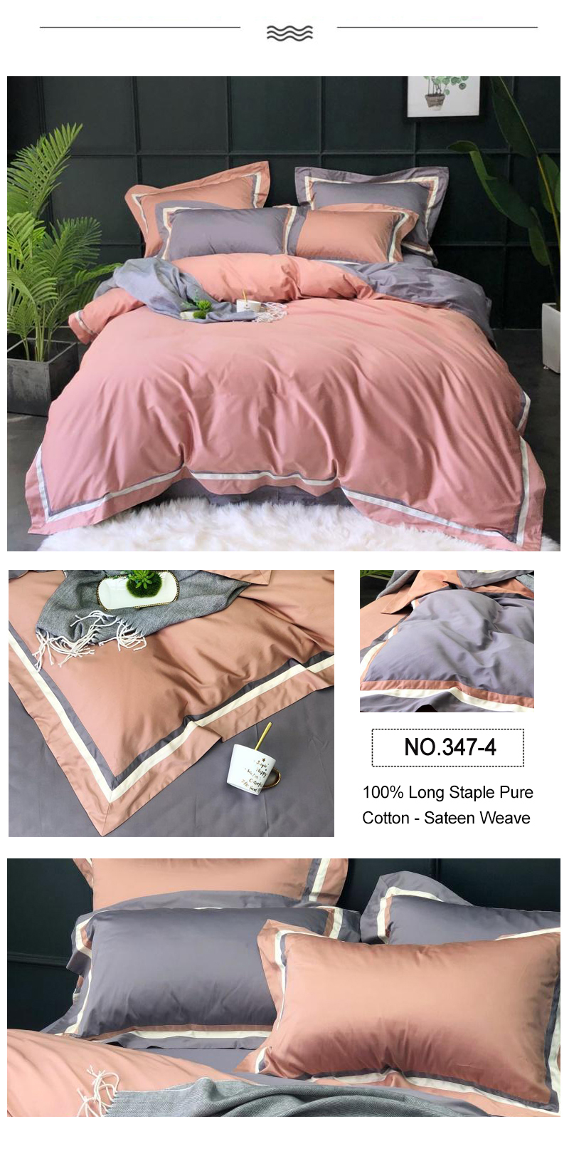 Softness Bedsheet Peach Puff 4PCS
