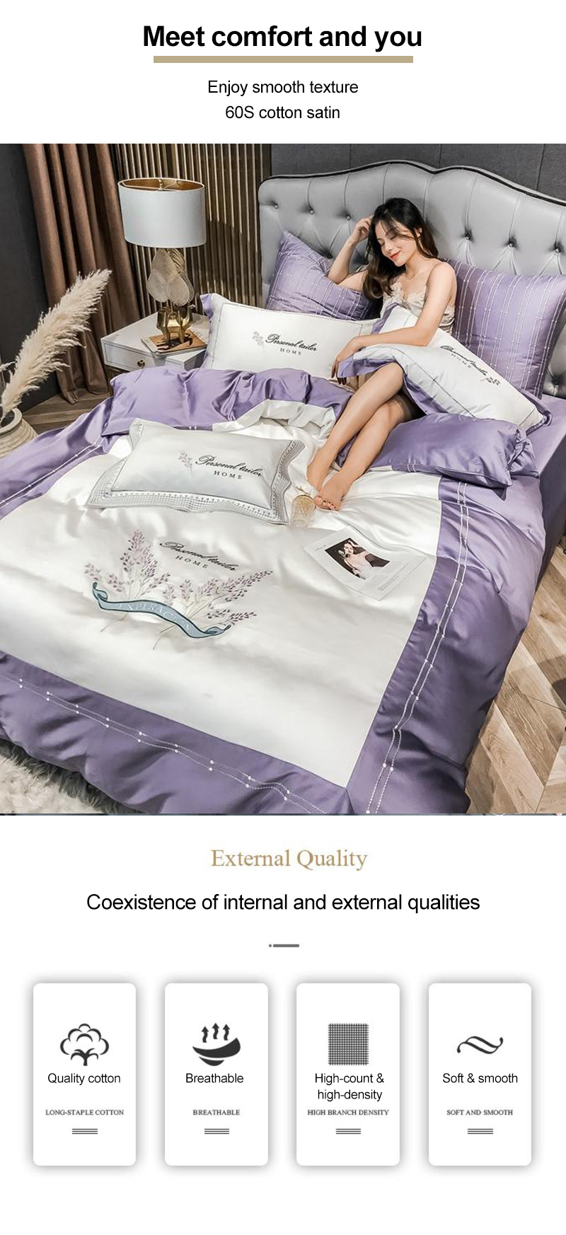 King Bed Smooth Bedding