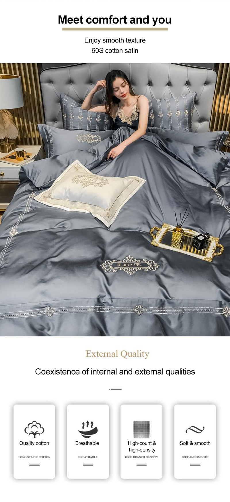 Home Decoration With LOGO Bedding