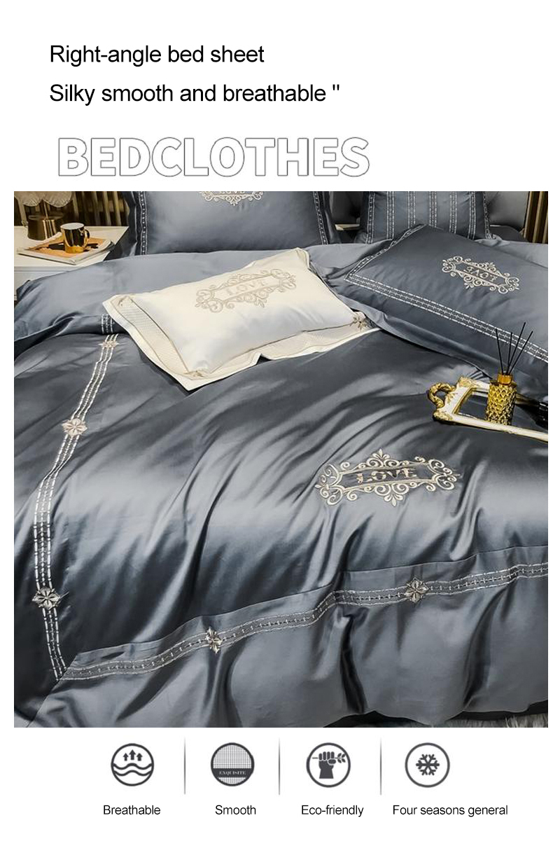Bedding With LOGO 100% Silk