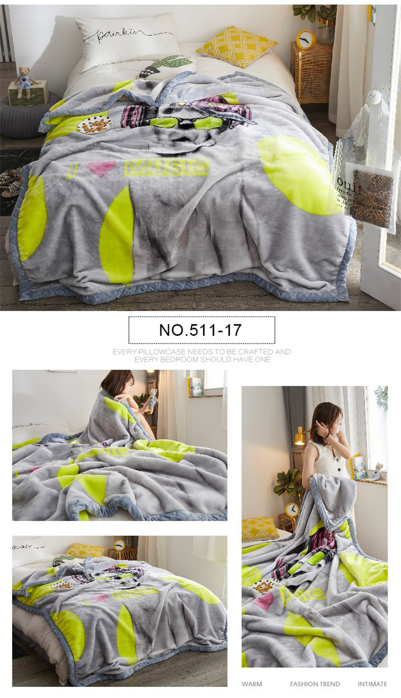 Made in China Deluxe Raschel Blanket