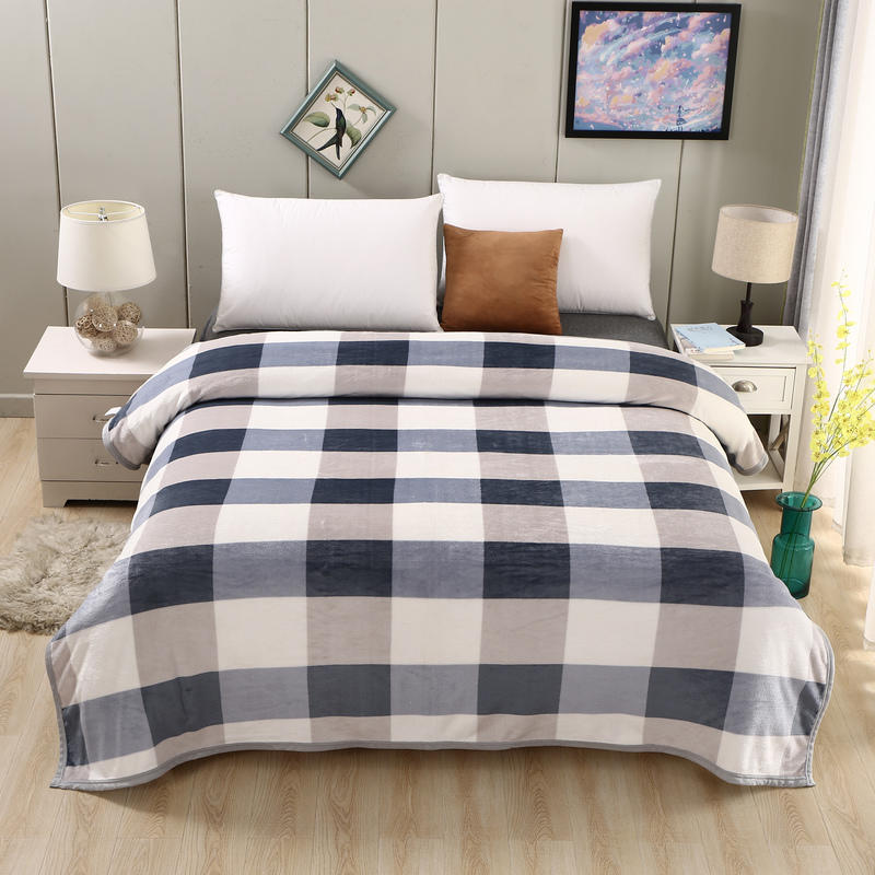 Very Soft Raschel Blanket Gingham