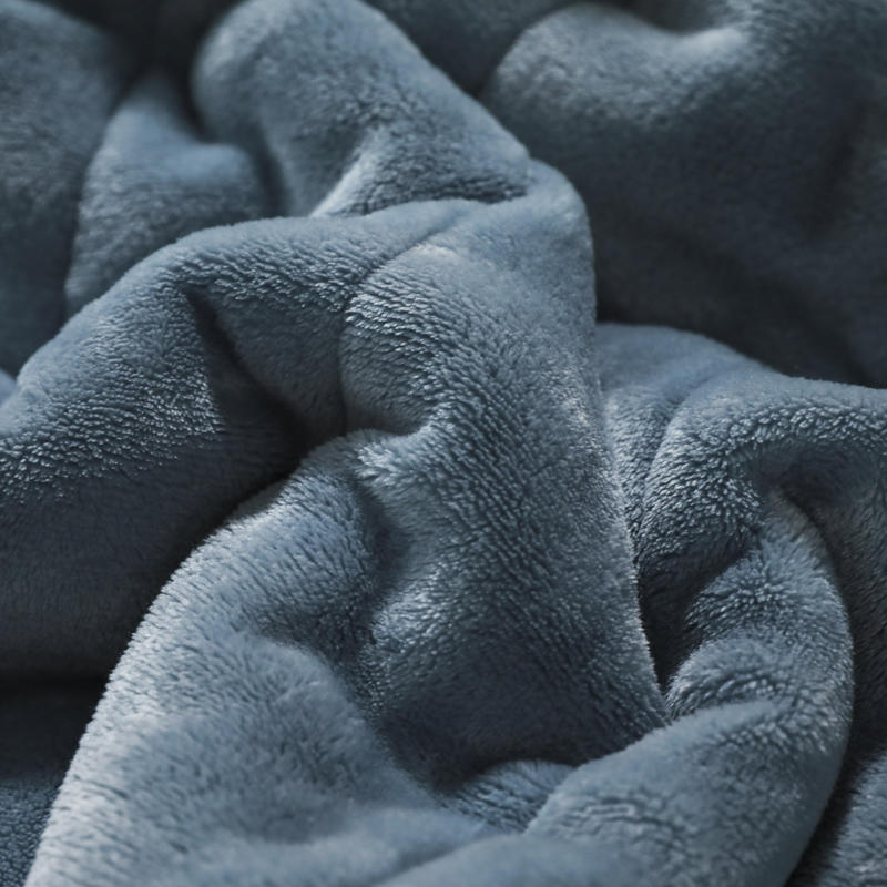 Steel Blue Coral Blanket Modern Design