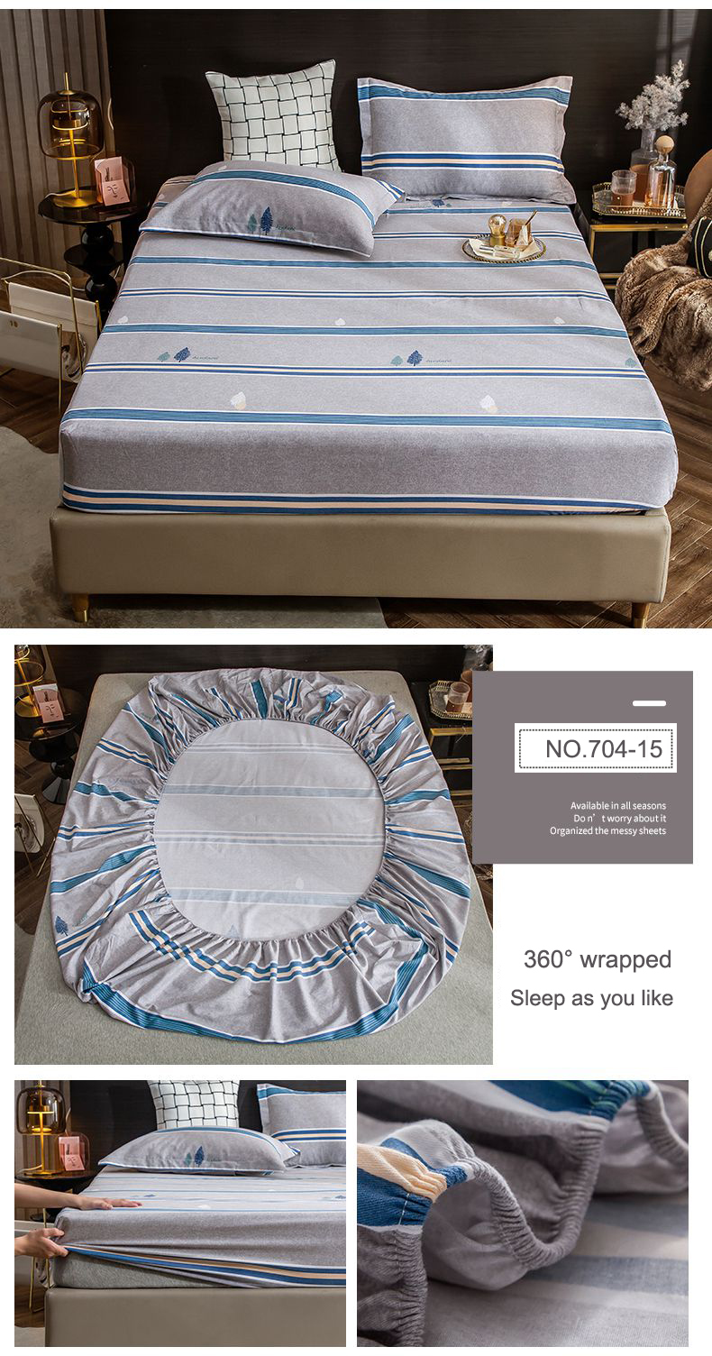 Sheet Set Cotton Cotton Fabric Queen Printed Lavender Bedding Set