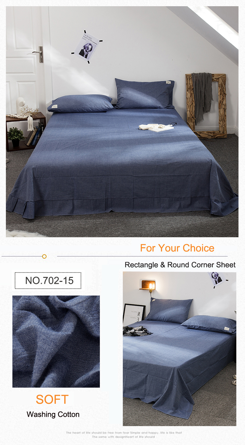 Single Plaid Bedding Set Wholesale Bedsheet