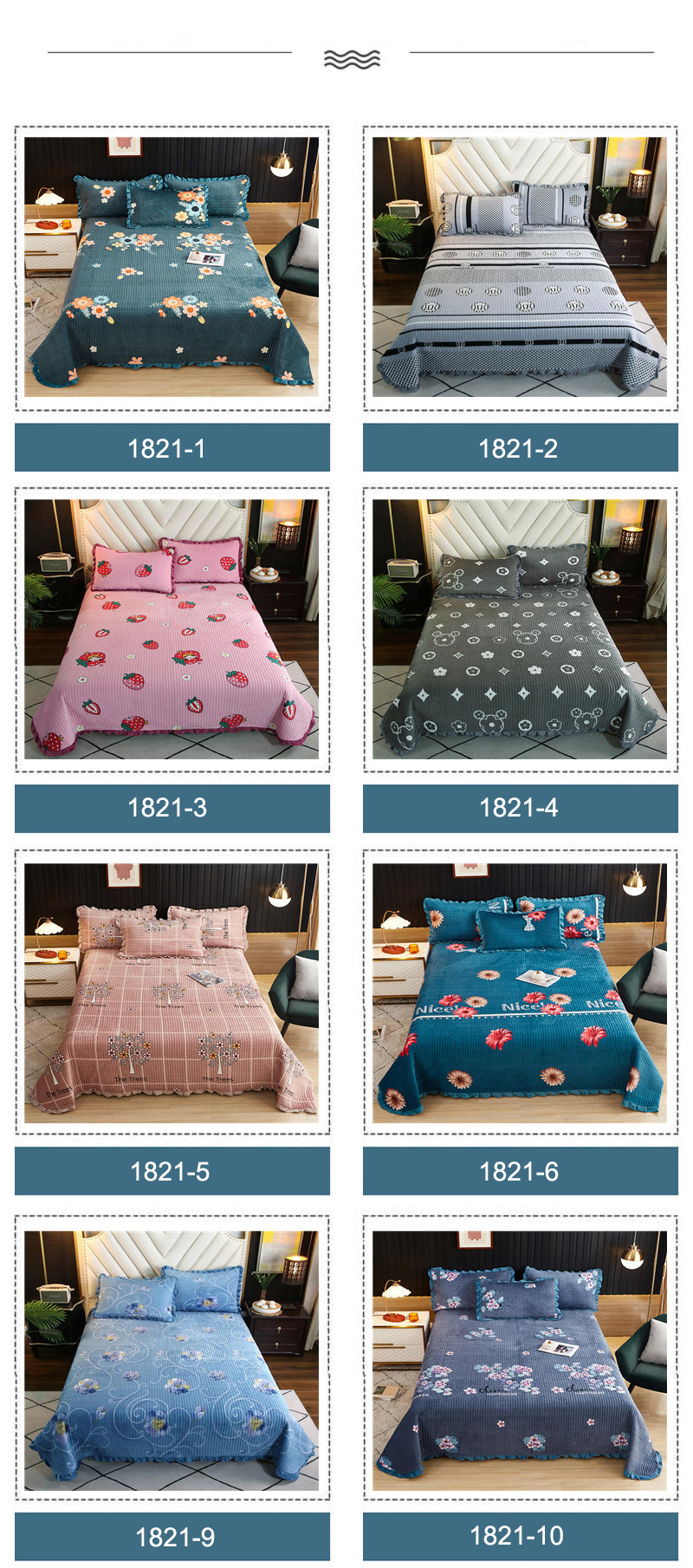 Home Textile Bedspread Custom