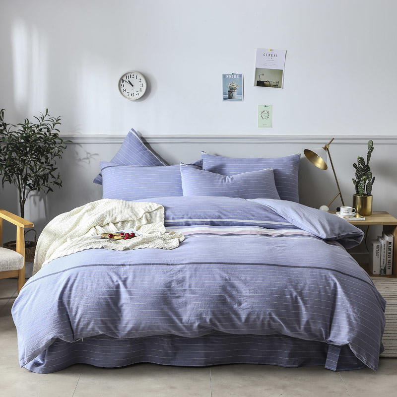 Bed Sheet Lavender Gingham New Product