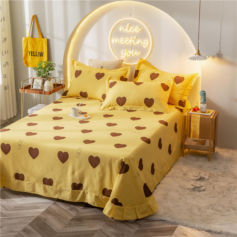 For 4PCS Double Bedding Bedsheet