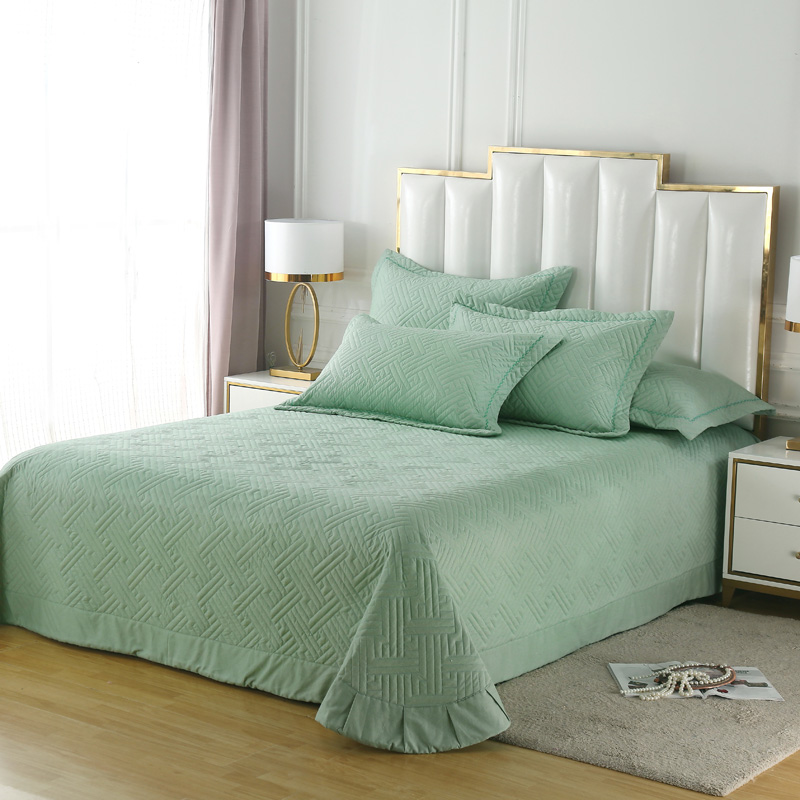Bedspread Single Bed Light green