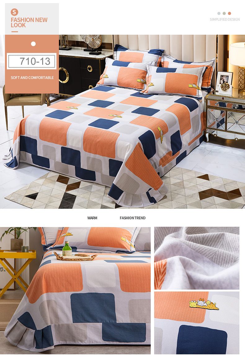 Fashion Style Bed Sheet Set Cotton