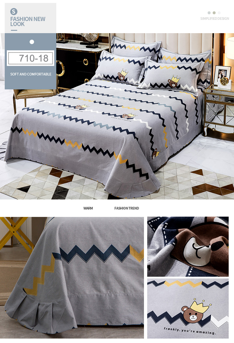 Bed Sheet Set Wholesale Market Cotton