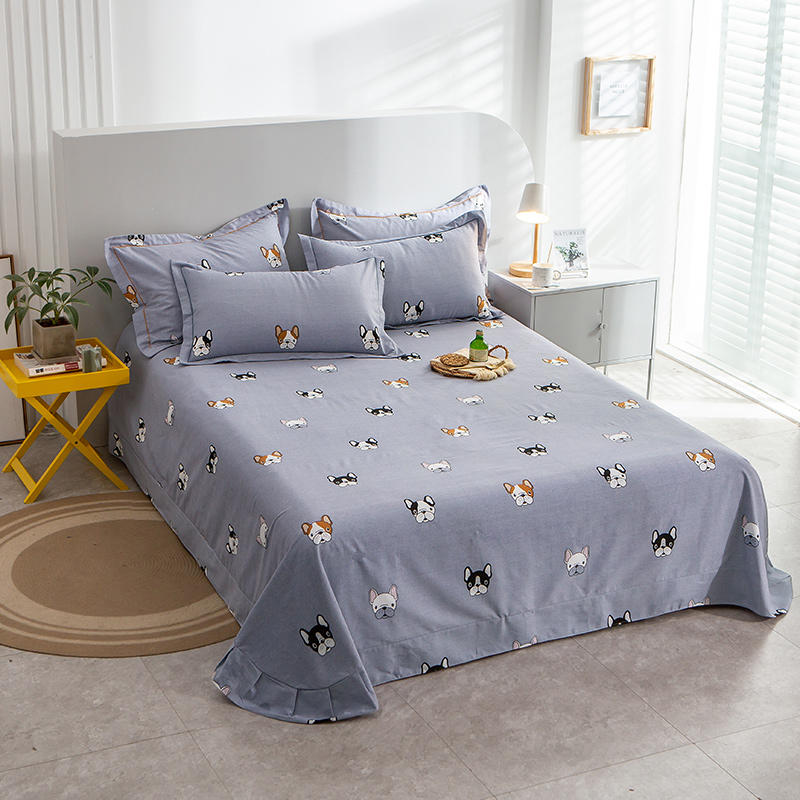 For Printed Wholesale Market Bed Sheet Set