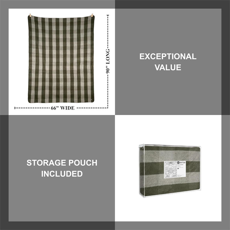 Medical 90% Wool Synthetic Blend 800g Blanket