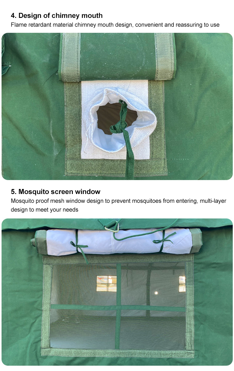 Green tent as urban emergency supplies