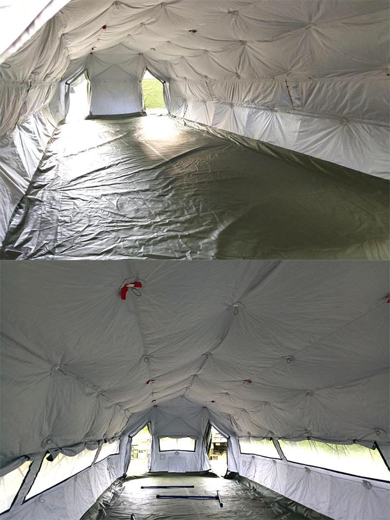 Large-capacity quake tent