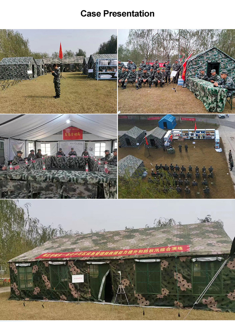Windproof disaster relief tent